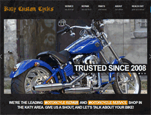 Tablet Screenshot of katycustomcycles.com